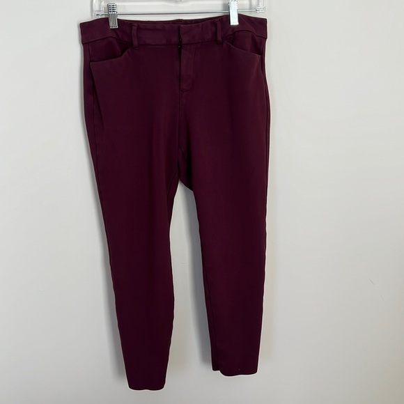 Old Navy L Pixie Burgundy Pants - Picture 1 of 6